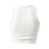Dames mouwloze crop top Engeland Voetbalstijl Geribbelde tanktop Rugloze design Casual atletische pasvorm Zomerkleding