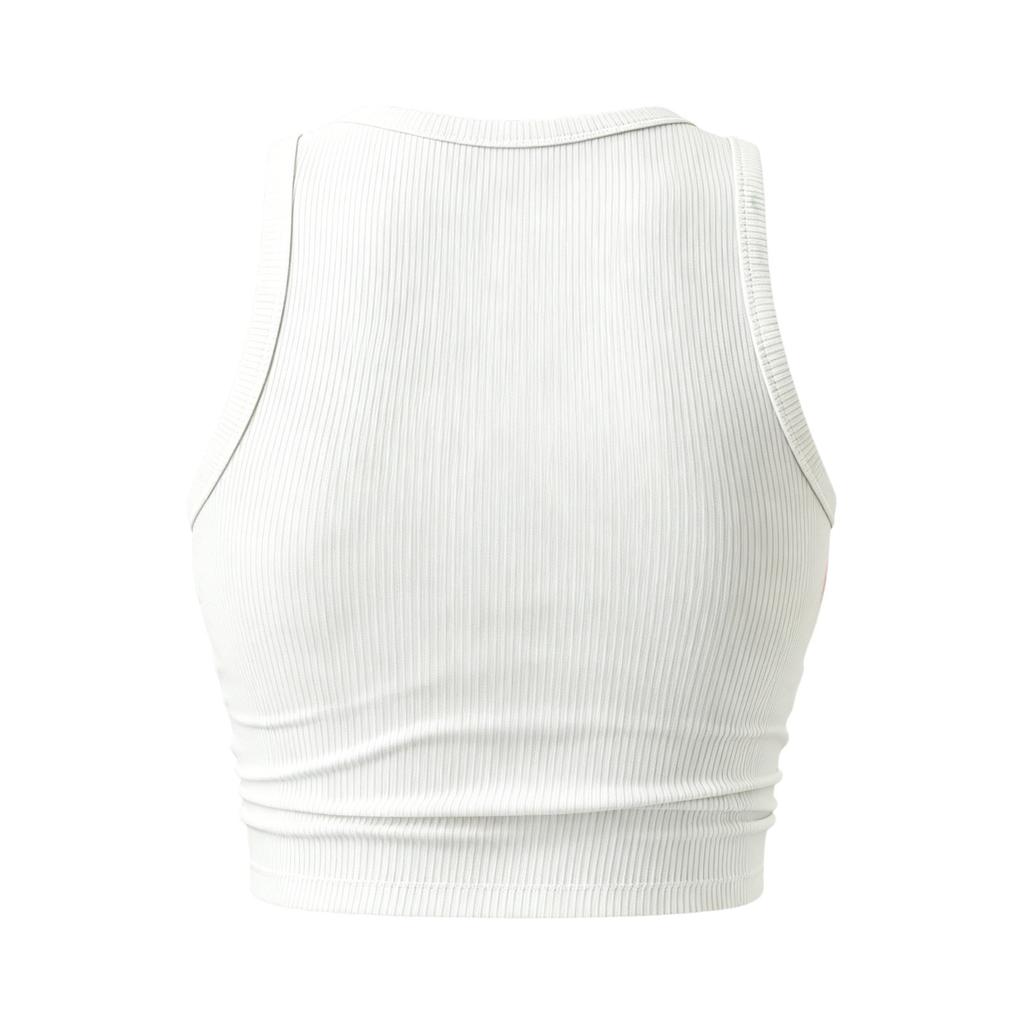 Dames mouwloze crop top Engeland Voetbalstijl Geribbelde tanktop Rugloze design Casual atletische pasvorm Zomerkleding