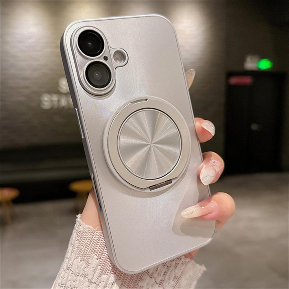 Glitter Laser Aurora Bracket Holder For Magsafe Case for iPhone 15 11 12 13 14 16 Pro Max Plus Magnetic Wireless Charging Cover