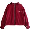 Red Hooded Jacket for Women In Spring and Autumn Latest Tops for Outdoor Activity Everyday Small Jacket