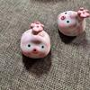 Pink Ceramic Tea Pet Fish Statue Little Fish Bubbles Under Cup Bottom Ornament Cute Water Mug Decor Gift For Tea Lovers
