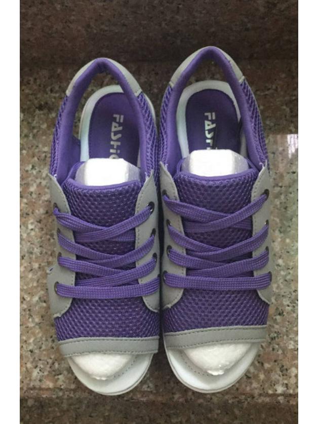 2025 Women's Summer Style Platform Lace-Up Beach Sandals, Size 43.