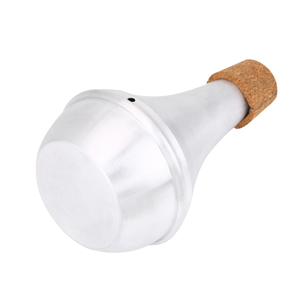 Aluminum Alloy & Cork Practice Trumpet Mute Brasses Musical Instrument Part Accessory