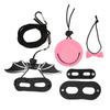 Reptile Harness and Leash Adjustable Lizard Traction Rope Hat Bowtie Set for Small Pet Animals(Pink