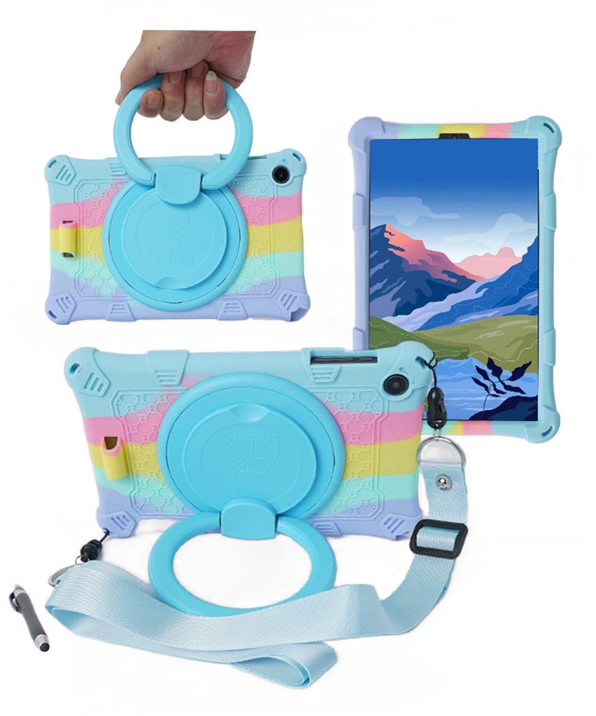 360 Drehbar Weiche Silikonhülle Für Alldocube iPlay 50Mini 8.4'' Stoßfeste Tablet Ständer Abdeckung Mit Riemen Stift