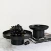 1PC Black White Fruit Bread Nut Holder High Stand Plate Desktop Decor Solid Round Stand Tray Cake Dessert