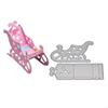 Christmas Sled Metal Cutting Dies Stencil DIY Scrapbooking Album Stamp Paper Car X3UC