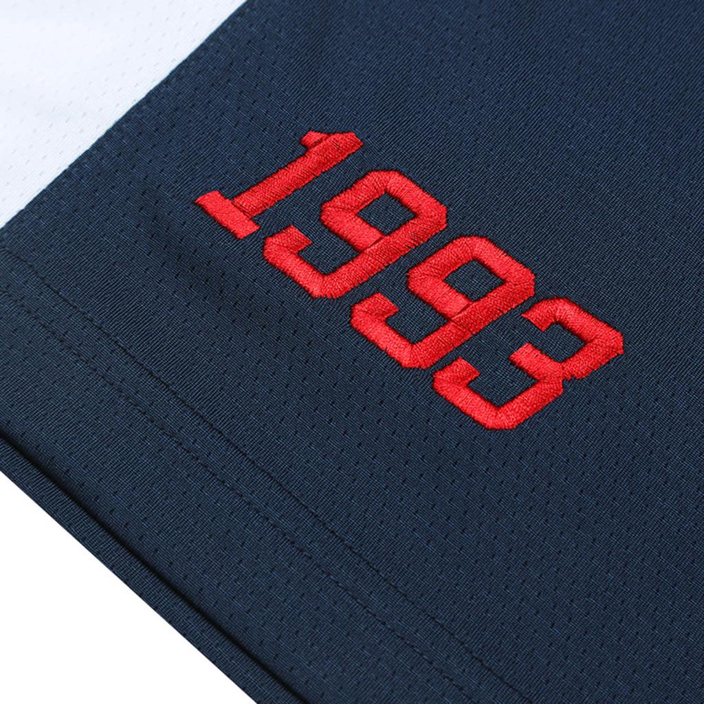 Li Ning CBA Series 24-25 Season Guangdong Hongyuan Fan Edition Pullover V-Neck Printed Color Block Basketball Jersey Men jersey AAYU515-1