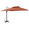 VidaXL Cantilever Garden Parasol with Double Roof, Patio Sunshade, Sun Shelter, Terrace Parasol 312382