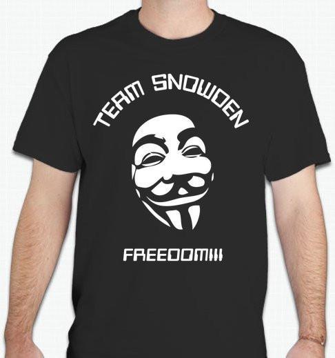 Team Edward Snowden Citizenfour Whistleblower Movie T-shirt Tee anon anonymous XXXXL