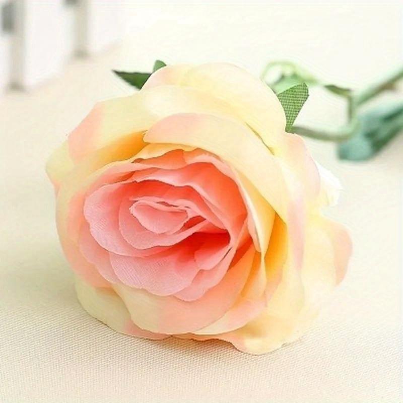 1PC Fake Rose Flannel Artificial Flower Fashion Home Decoration for Home Wedding Decoration Indoor High Quality Simulation Flowe