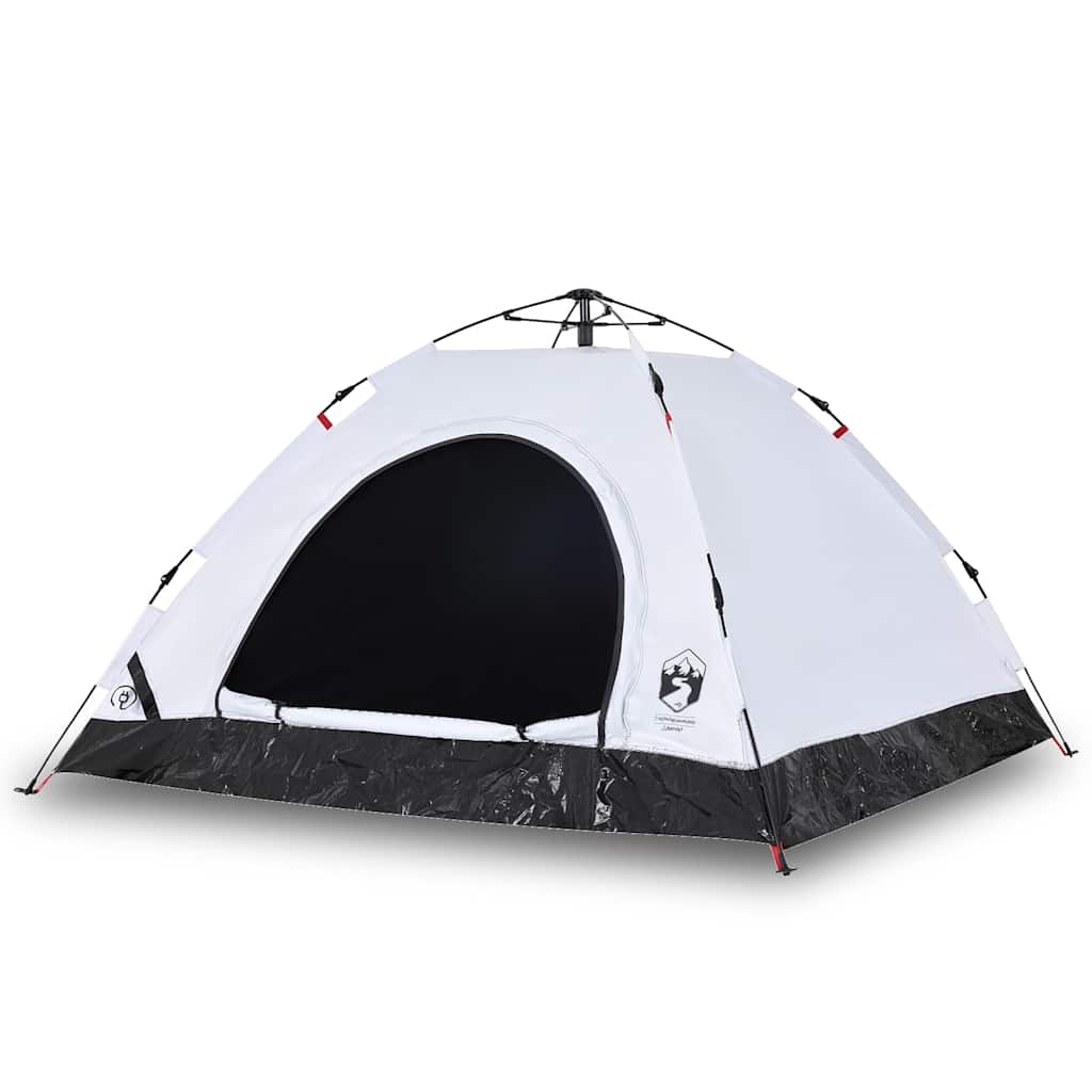 5 Person Camping Tent White Blackout Fabric Quick Release System