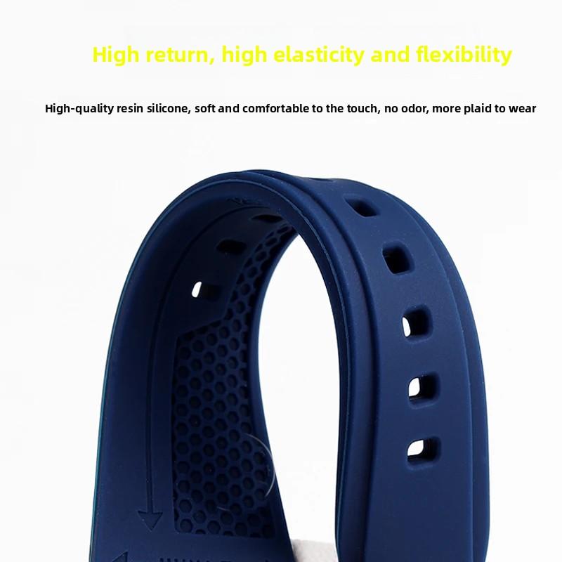 22mm 24mm 26mm Silicone Rubber watch band For Panerai Omega Seiko Longines Diesel strap men's Large size Waterproof  watch chain