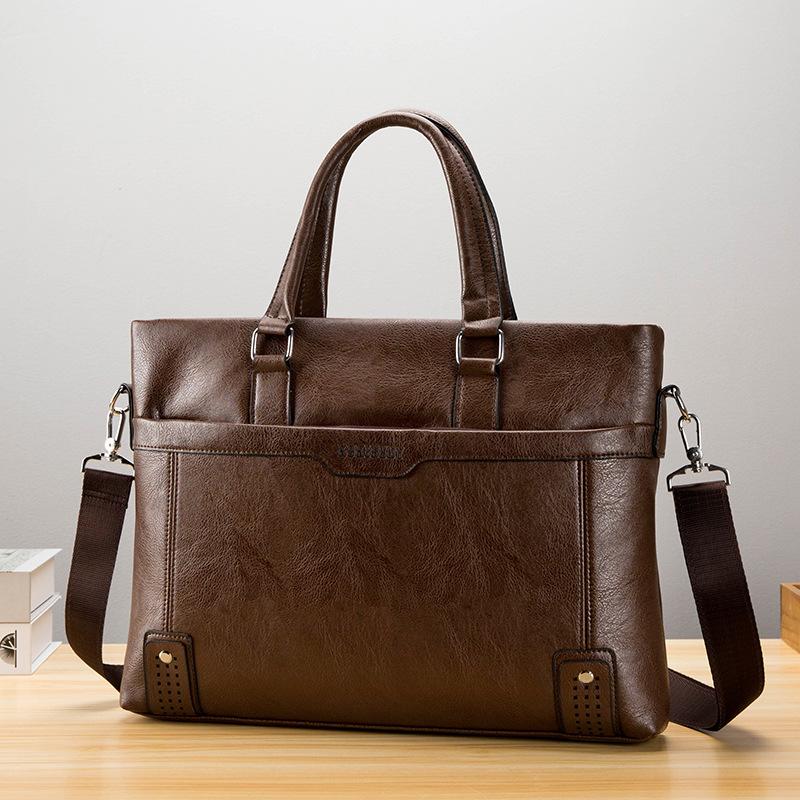 Buy Men's Shoulder Messenger Handbag Largecapacity Horizontal Business