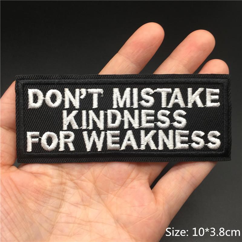 Letters Embroidered Patches For Clothing Iron On Patches Text Diy Appliques For Clothes Jacket Stripes Slogan Stickers