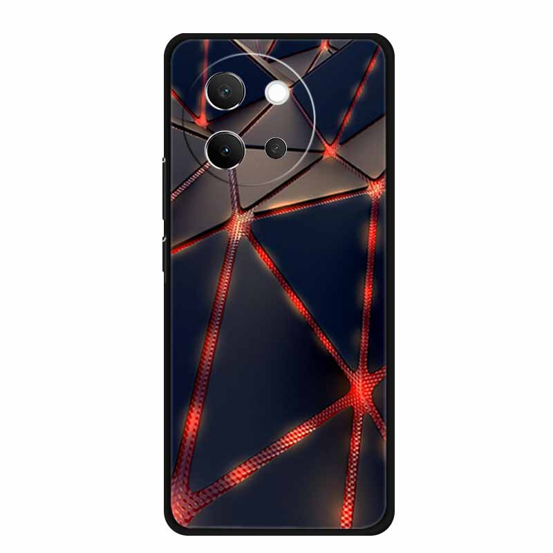 For Vivo V40 Lite Case Black Silicone Soft Back Cover Case For Vivo V40 Lite 5G Phone Case Cover V 40 V40lite 6.78" Funda Coque