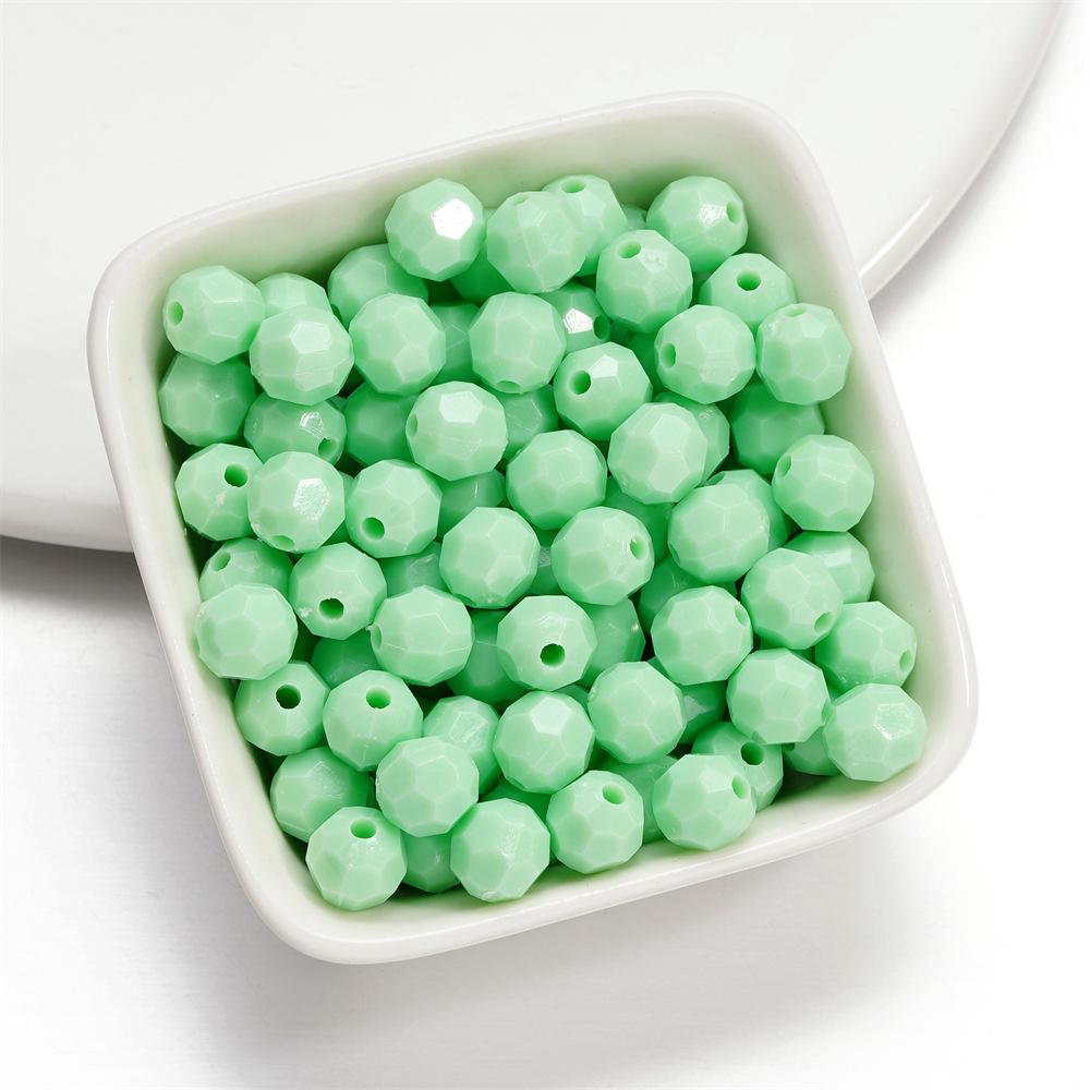 Acrylic Faceted Round Ball Beads for DIY Children's Bracelets and Necklaces