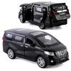 1:Model auta ze slitiny Toyota Alphard v měřítku 32, světelné a zvukové efekty tlakově lité autíčka pro chlapce Dárek k narozeninám Dětské hračky Kolekce aut