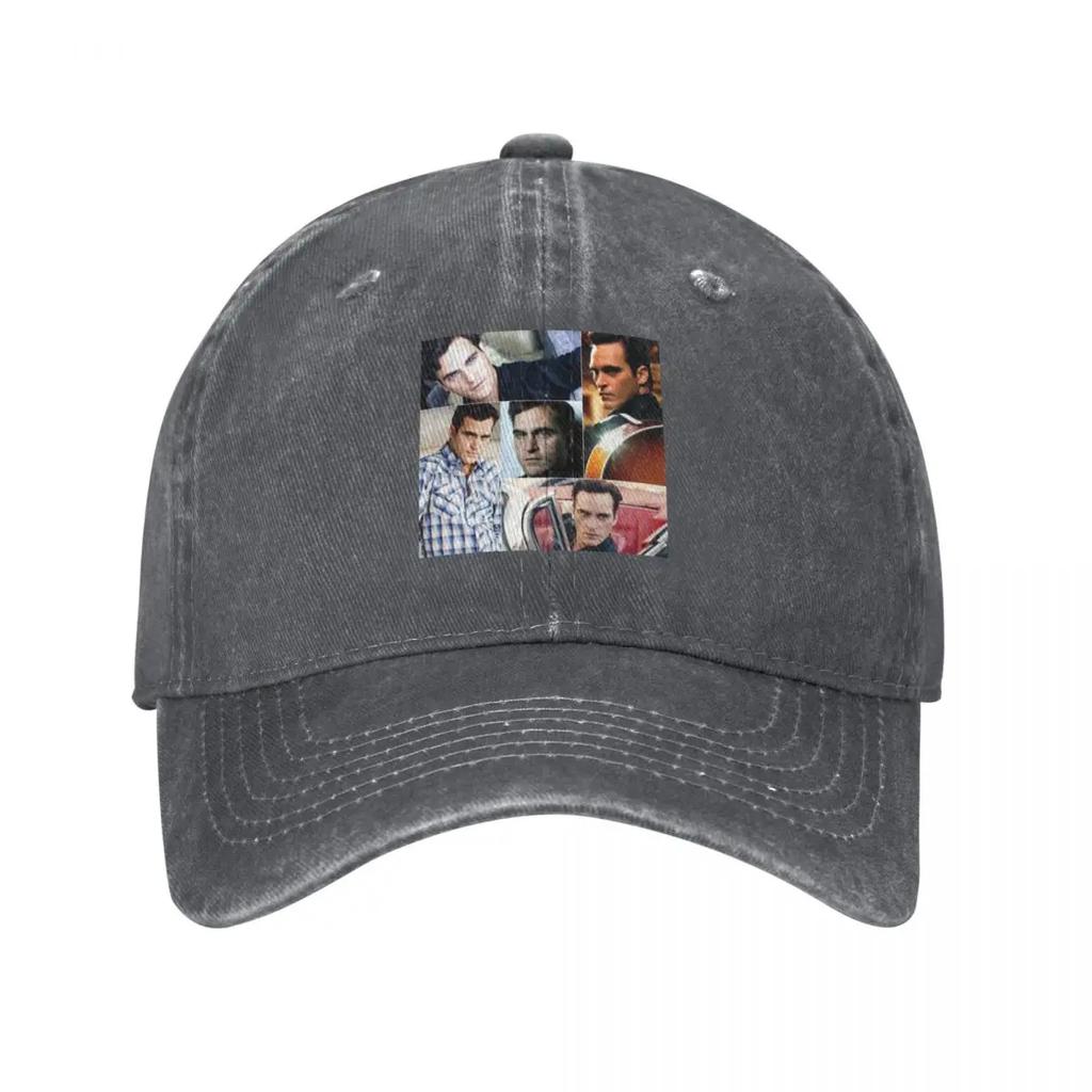 Joaquin Phoenix Rectangular Photo Collage Baseball Cap Cosplay Trucker Hat Snap Back Hat GentleUnisex Hat Unisex Womens