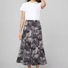 Women's Casual Printed Skirt, Floral Skirt, Trendy Temperament, A-line Skirt, Elastic Mid-length Skirt