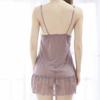 Women Ladies Sexy Lace Patchwork Dress Nightdress Bow Underwear