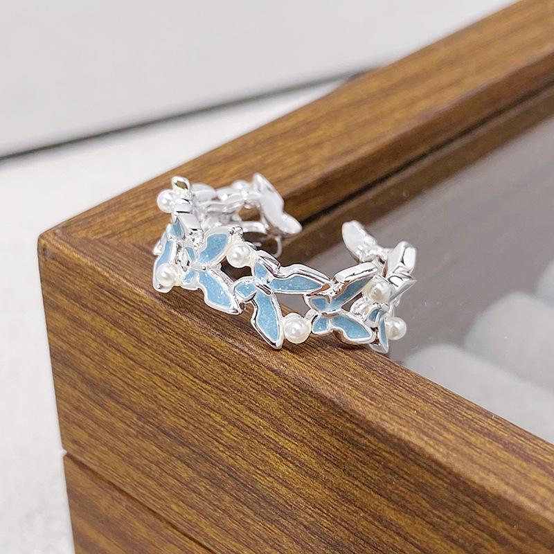 Fashion Women'S Bow Pink Zir*****Pen Ring Niche Light Luxury High-End Exquisite Jewelry