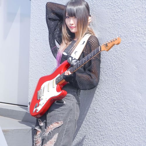 RightOn! STRAPS Guitar/Bass Strap, 6cm Wide, 96.5-146.5cm Long, YOJINEKO MILK WHITE