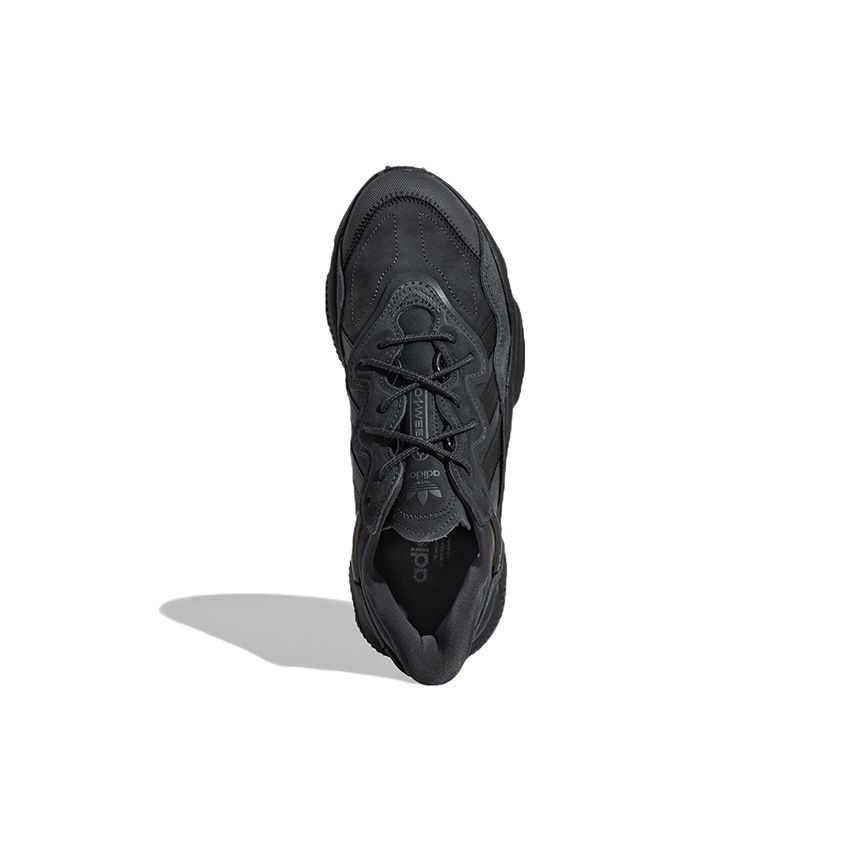 Adidas Originals Ozweego Casual Retro Fabric Shock Absorbing Durable Breathable Low Top Running Shoes Unisex Sneaker Dark-Gray GY9926