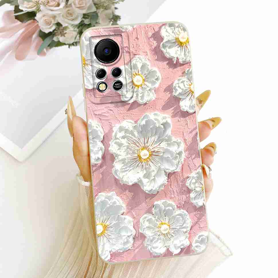 For Infinix Hot 11s NFC Case Beautiful Butterfly Flower Back Cover For Infinix Hot 11 S 11s NFC 11SNFC Protection Cases Funda