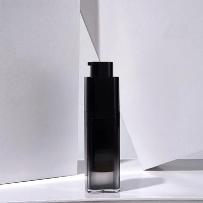 Black 30ML Square Acrylic Rotary Vacuum Bottle Press Vacuum Men's Lotion Serum Dispenser Bottle