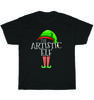 Die Künstlerische Elfen Gruppe Passendes Familien Weihnachtsgeschenk Kunst Feiertags T-Shirt Unisex