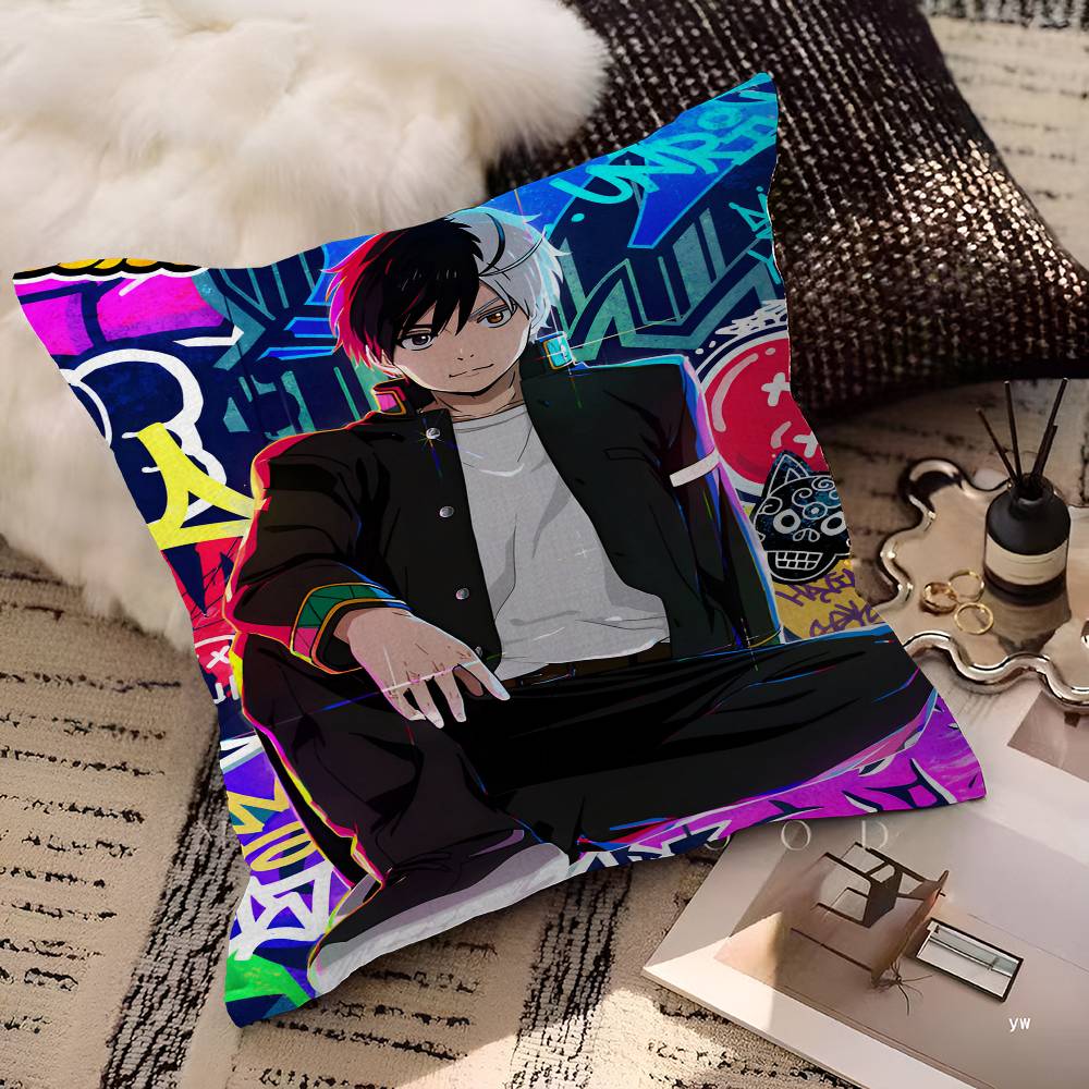 Anime Wind Breaker Pillow Cushion Cover Pillowcase Living Room Sofa Home Decor Customized