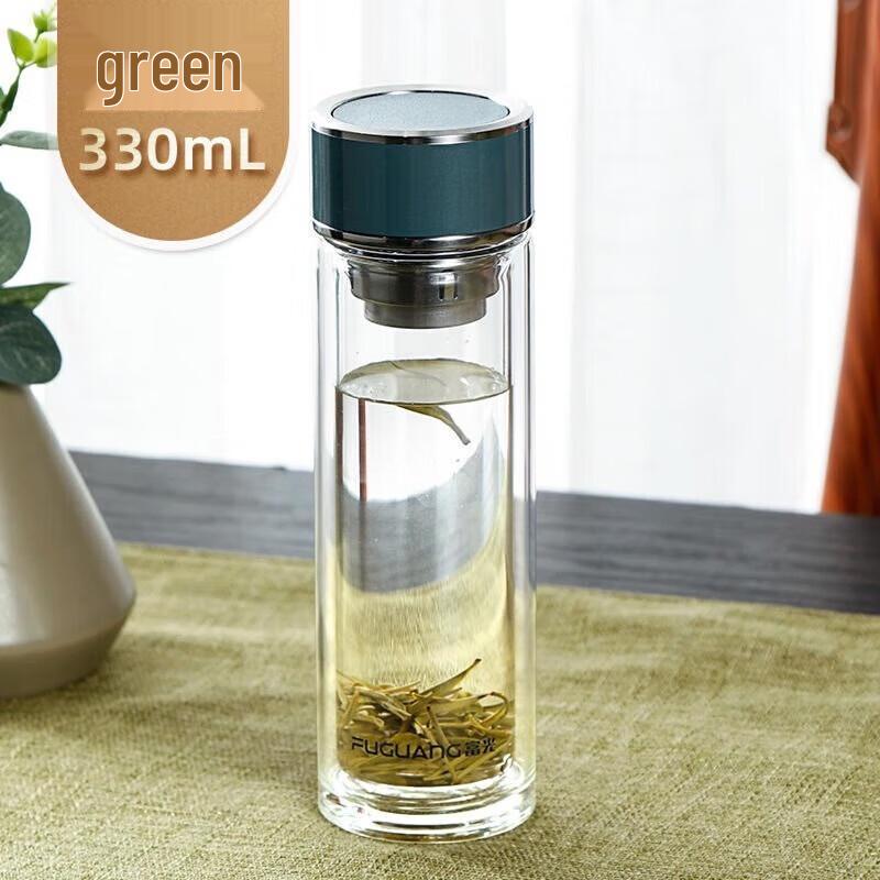 FUGUANG Mingcheng Antibacterial Double-Layer Glass Cup