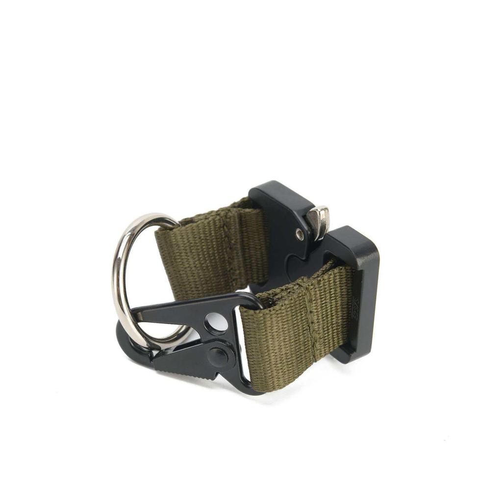 Cobra Buckle Nylon Webbing Tactical Carabiner Keychain with Eagle Beak Hook