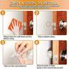 Wall Door Stop, 4.7cm1cm Transparent Door Stopper, Adhesive Door Stopper Shock Absorber Door Handle Protector for Kitchen, Bathroom, Office (Round-6