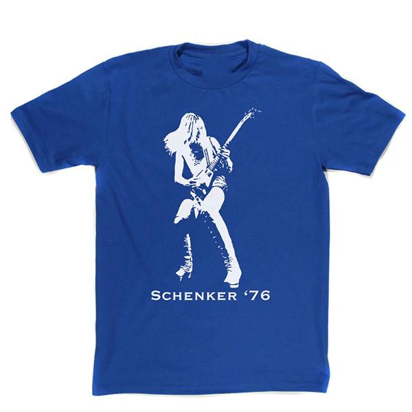 Michael Schenker 76 Short Sleeve Blue All Size T-Shirt PP150 Unisex T-Shirt S