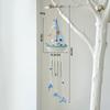 *1PC Mediterranean Style Creative Wind Chimes, Small Boats, Sailboat Decorations, Wooden Sailboat Models, And Hanging Ornaments