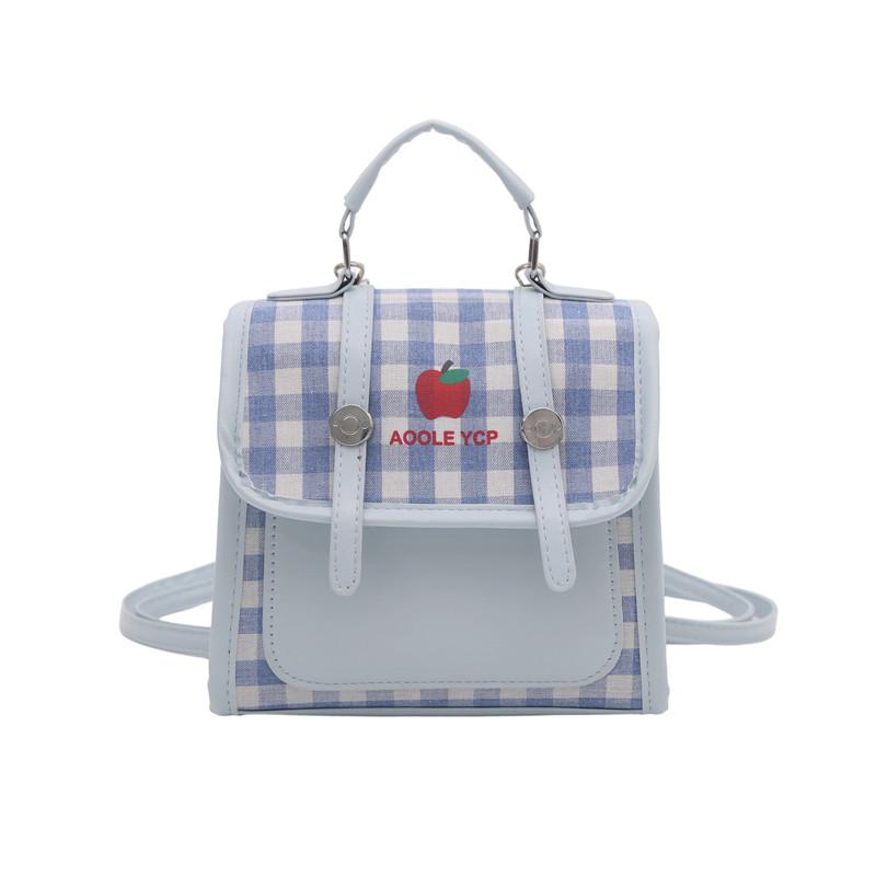 2025 summer new fashion student large-capacity travel plaid simple casual double shoulder handbag bag women