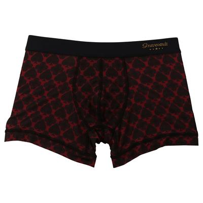 Grave Vault SUIT Short Boxer Size 3052312 Men's Briefs, Wine,