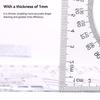 Circular Oval Ruler With Hollow Circle Cutting Durable Drawing Design Architect Template Drafting Ruler Template Measuring Ruler