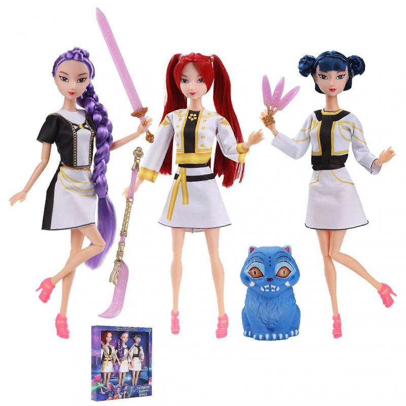 Muñeca Kpop Girls 1-3X - Rumi, Mira, Zoey, Figuras de Acción Derpy Colección Hermoso Regalo de Cumpleaños para Niños Fans