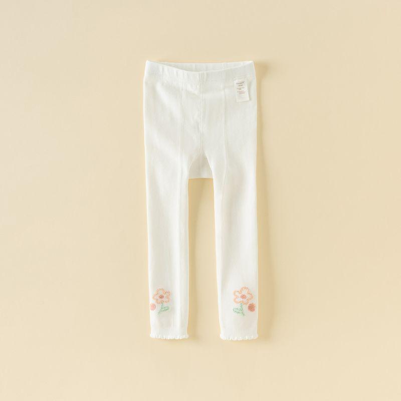 David Bella Girls  Tights Children s Elastic Leggings 2026 Spring New Stylish Baby Leggings Milk White [Ready in Stock] 150