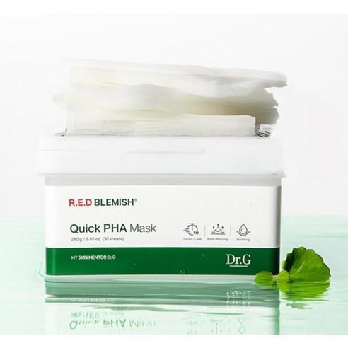 [Quick Soothing] Dr.G Red Blemish Quick PHA Mask Gentle Exfoliating & Soothing Sheet Mask 30pcs