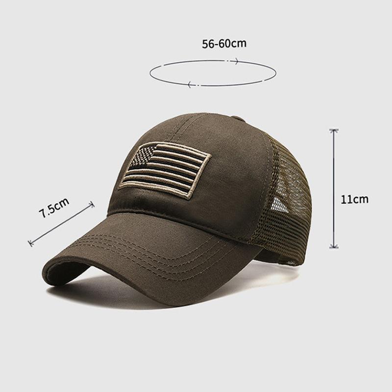 Pălărie de Soare de Vară pentru Bărbați, din Plasă Respirabilă, Camuflaj de Exterior, Șapcă de Baseball Brodată