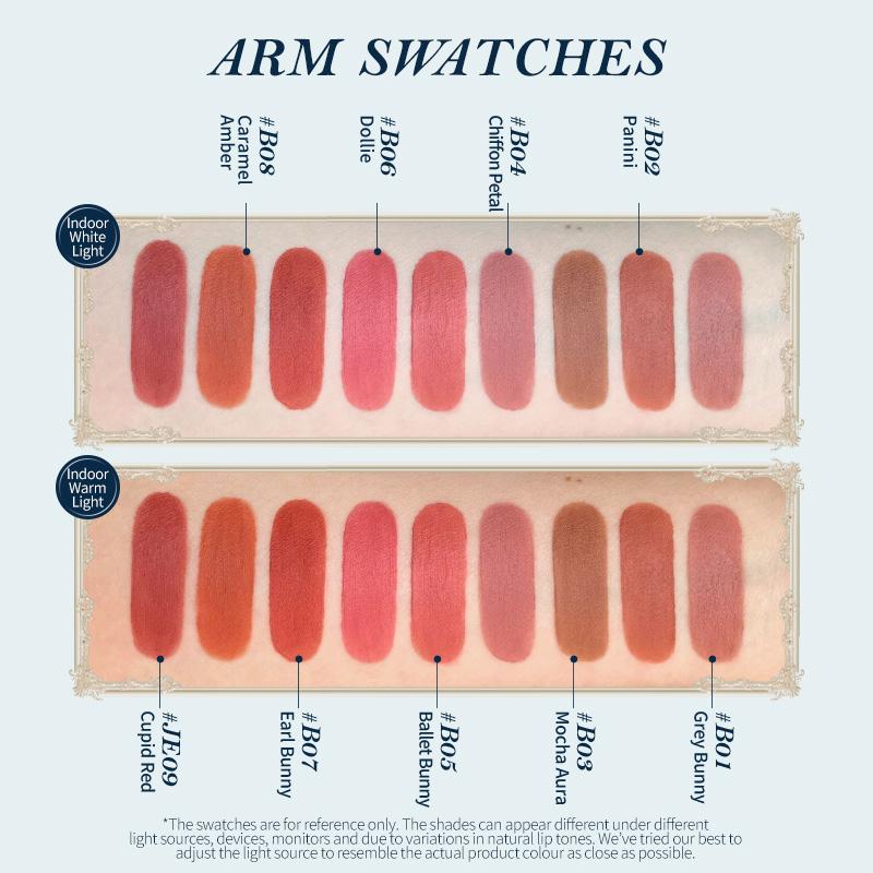 Flower Knows Make-up Bunny Garden Collectie Cloud Lip Crème Mat Fluweelachtige Lippenstift Koreaanse Lip Tint