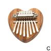 Bærbar Mini Sapele-plate med 8 nøkler Kalimba Nybegynnere Tommel Piano Gave