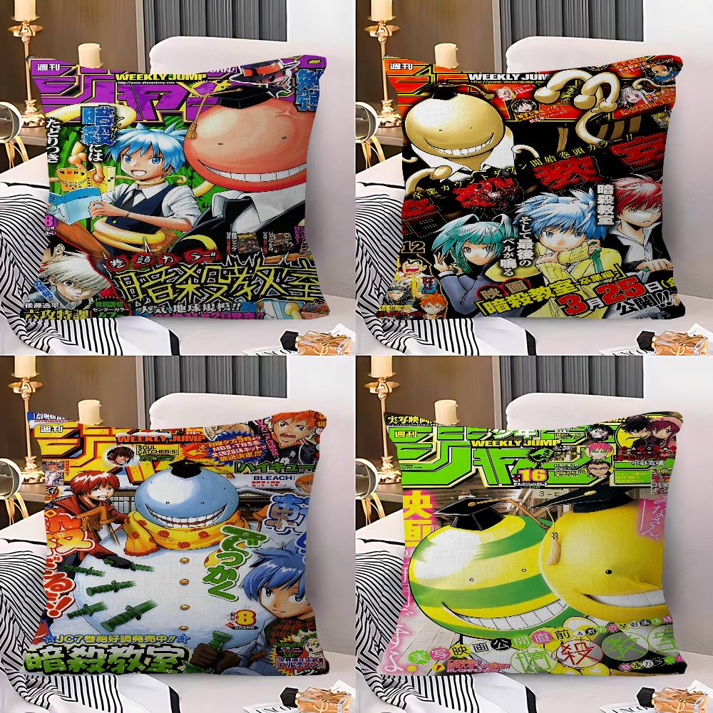 Anime Assassination Classroom Personalized picture text home decorative pillows Household Gifts 45x45cm