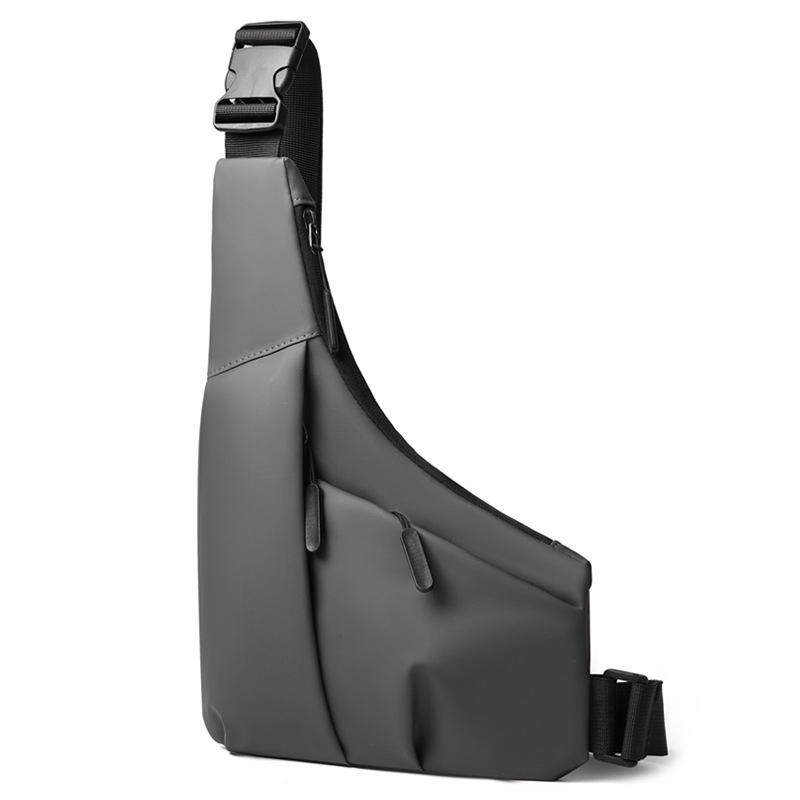 Men's Multifunctional Crossbody Triangle Bag - Casual Shoulder and Sports Chest Bag for Outdoor Cycling