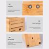Natural Bamboos Cutter Holders And Kitchen Tool Organizers Space Saving Design Stand Rack For Safe Utensils Storage