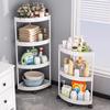 Triangular Multi-Layer Corner Shelf for Bathroom, Kitchen, Bedroom, and Living Room Storage